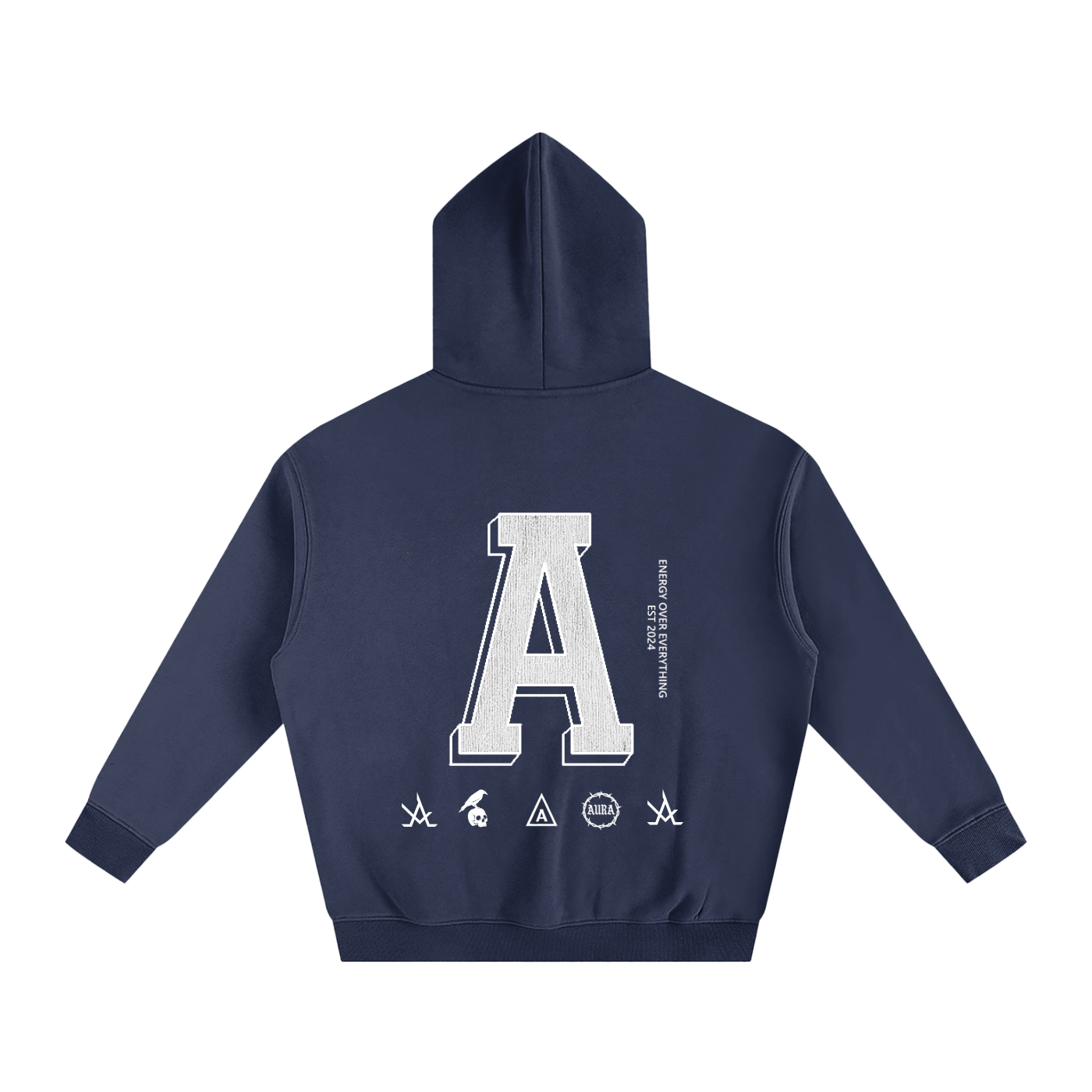 Aura Oversized Fleeced Hoodie – Heavyweight Streetwear Pullover for Men & Women, Gym & Casual Wear - Aura Linen
