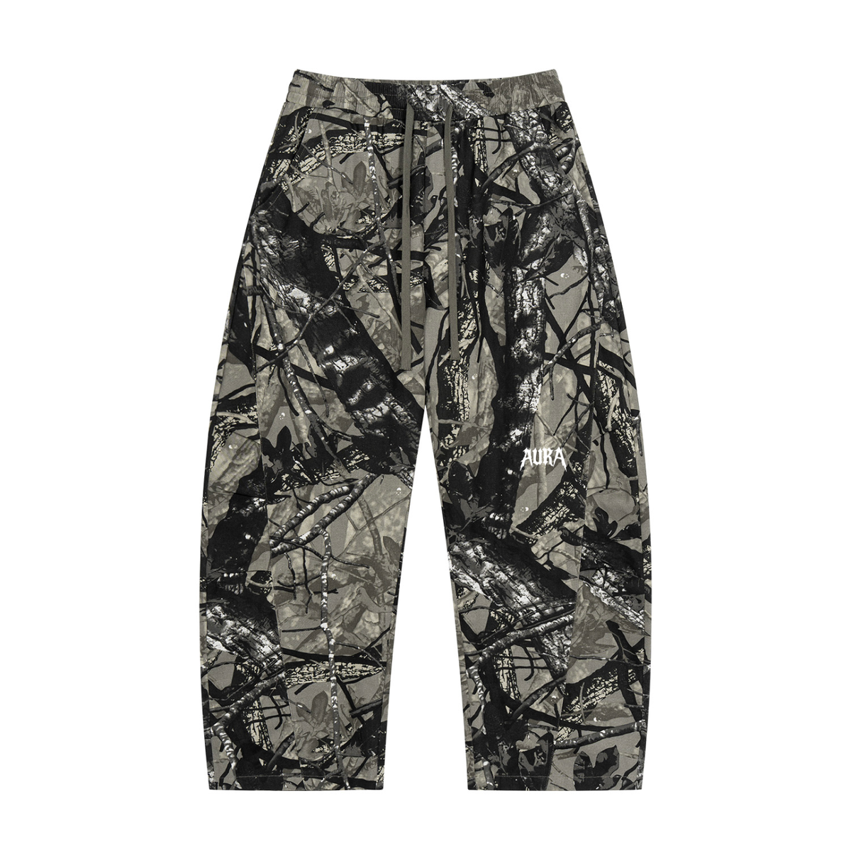 Unisex Tree Camo Barrel Leg Pants