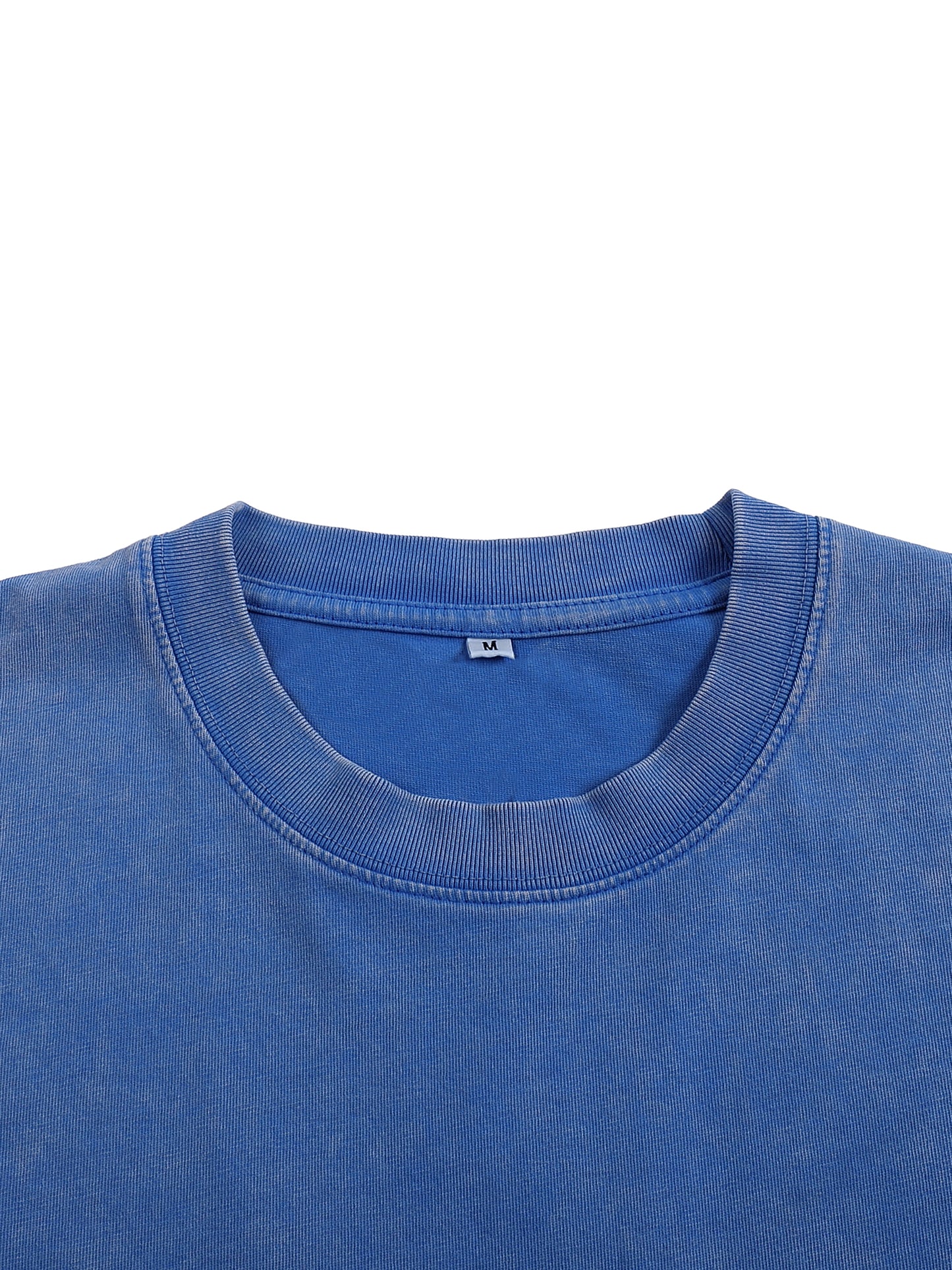 Snow Washed Oversized Cotton T-Shirt - Aura Linen