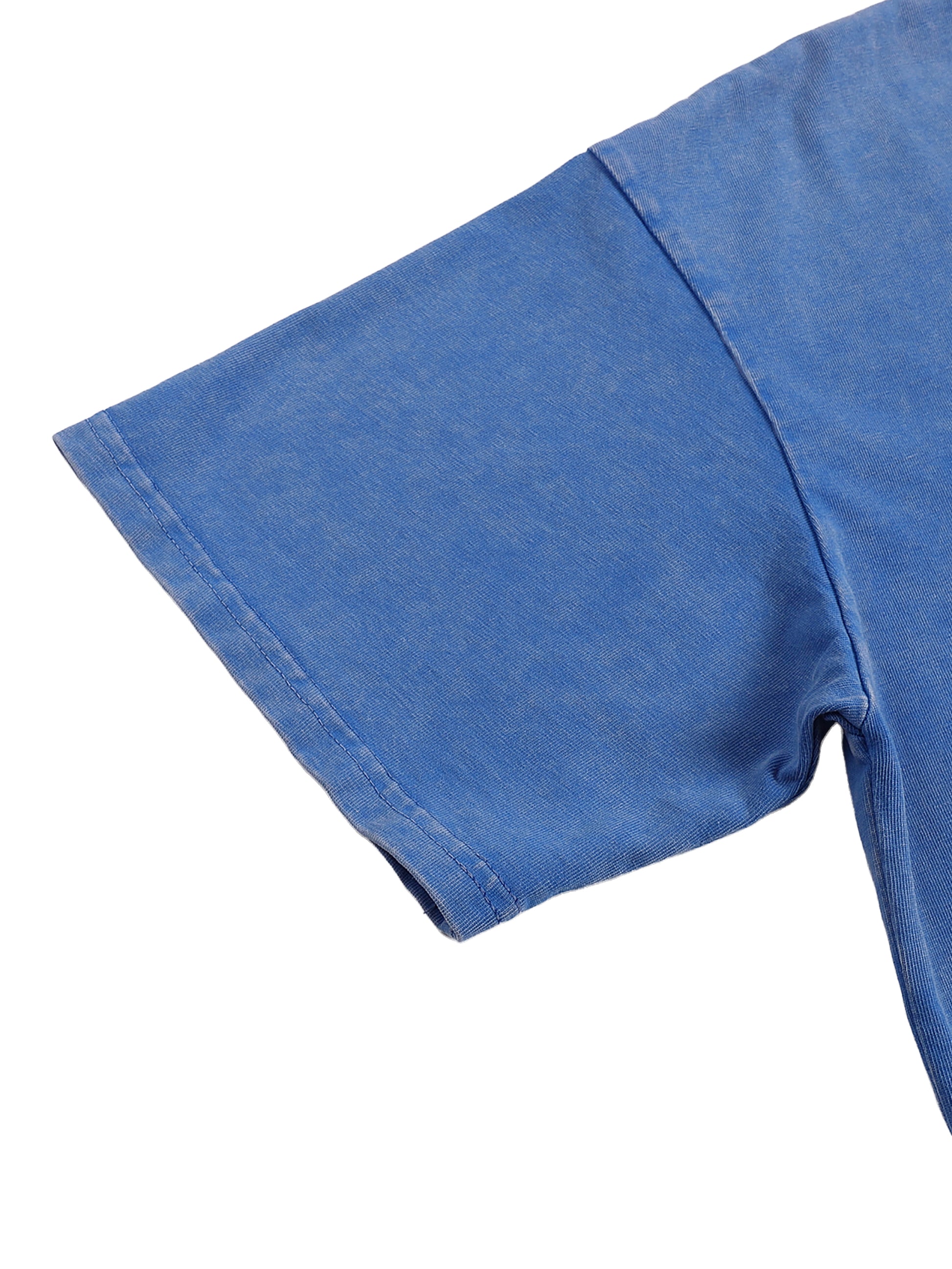 Snow Washed Oversized Cotton T-Shirt - Aura Linen