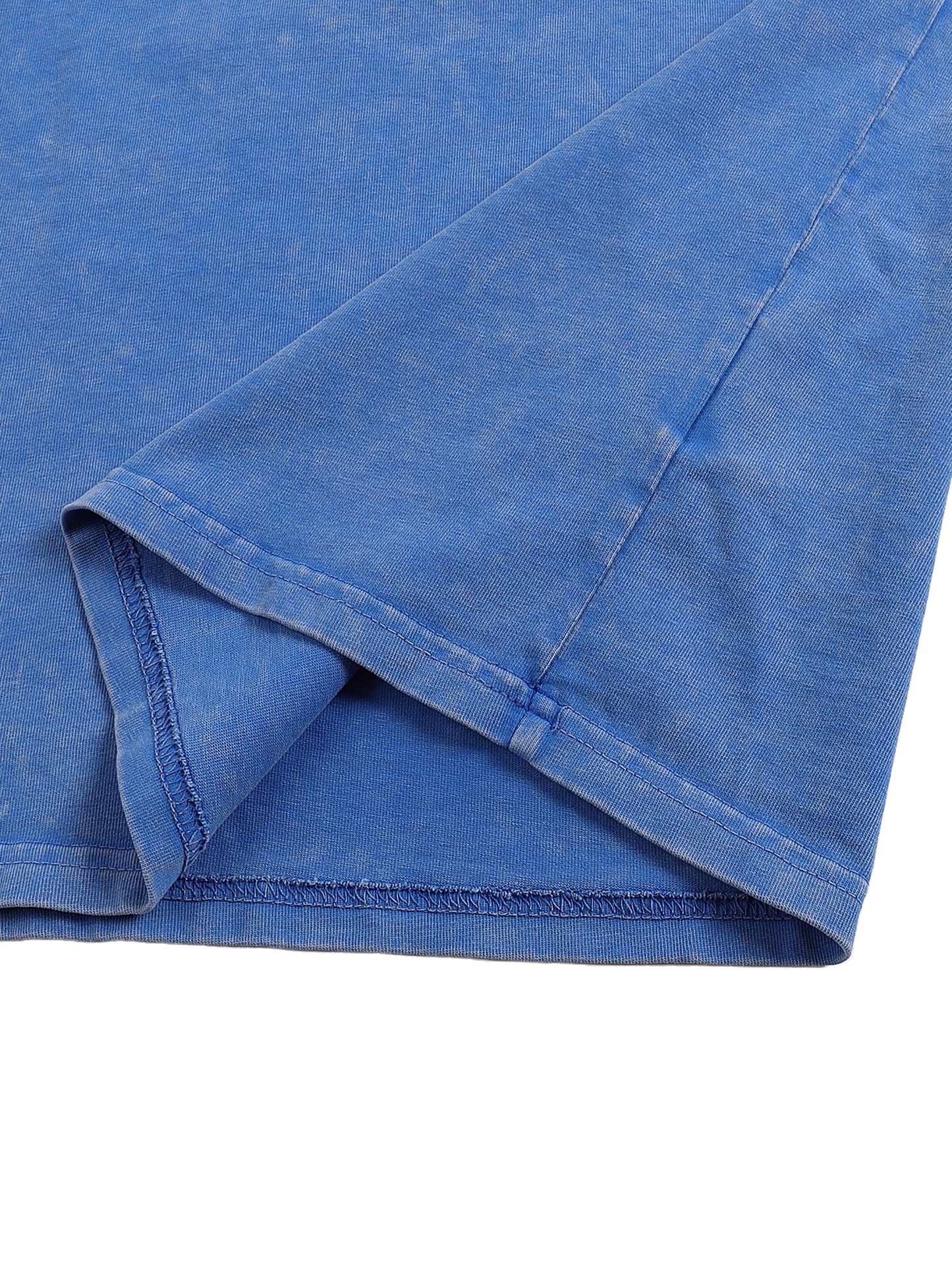 Snow Washed Oversized Cotton T-Shirt - Aura Linen