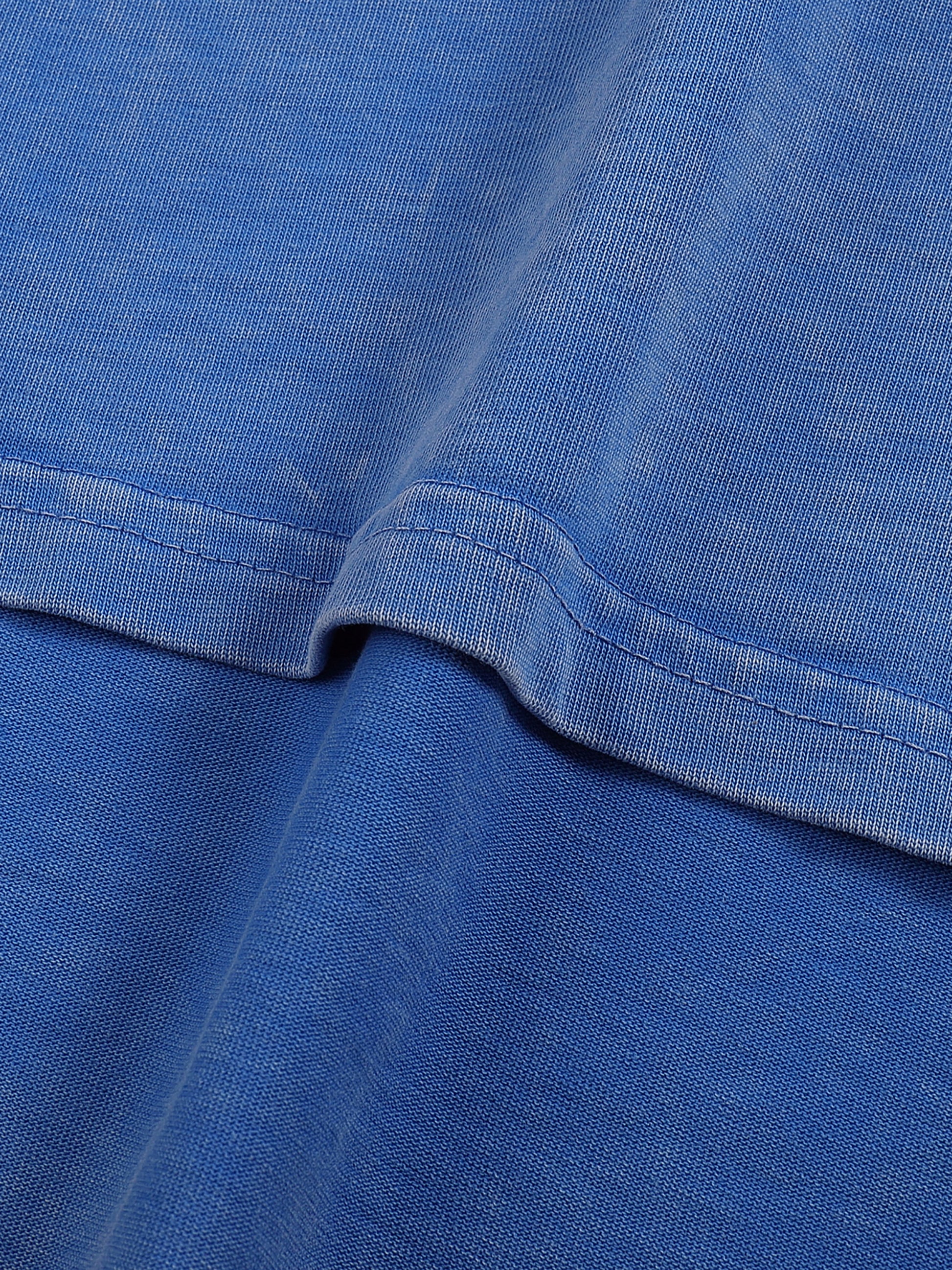 Snow Washed Oversized Cotton T-Shirt - Aura Linen