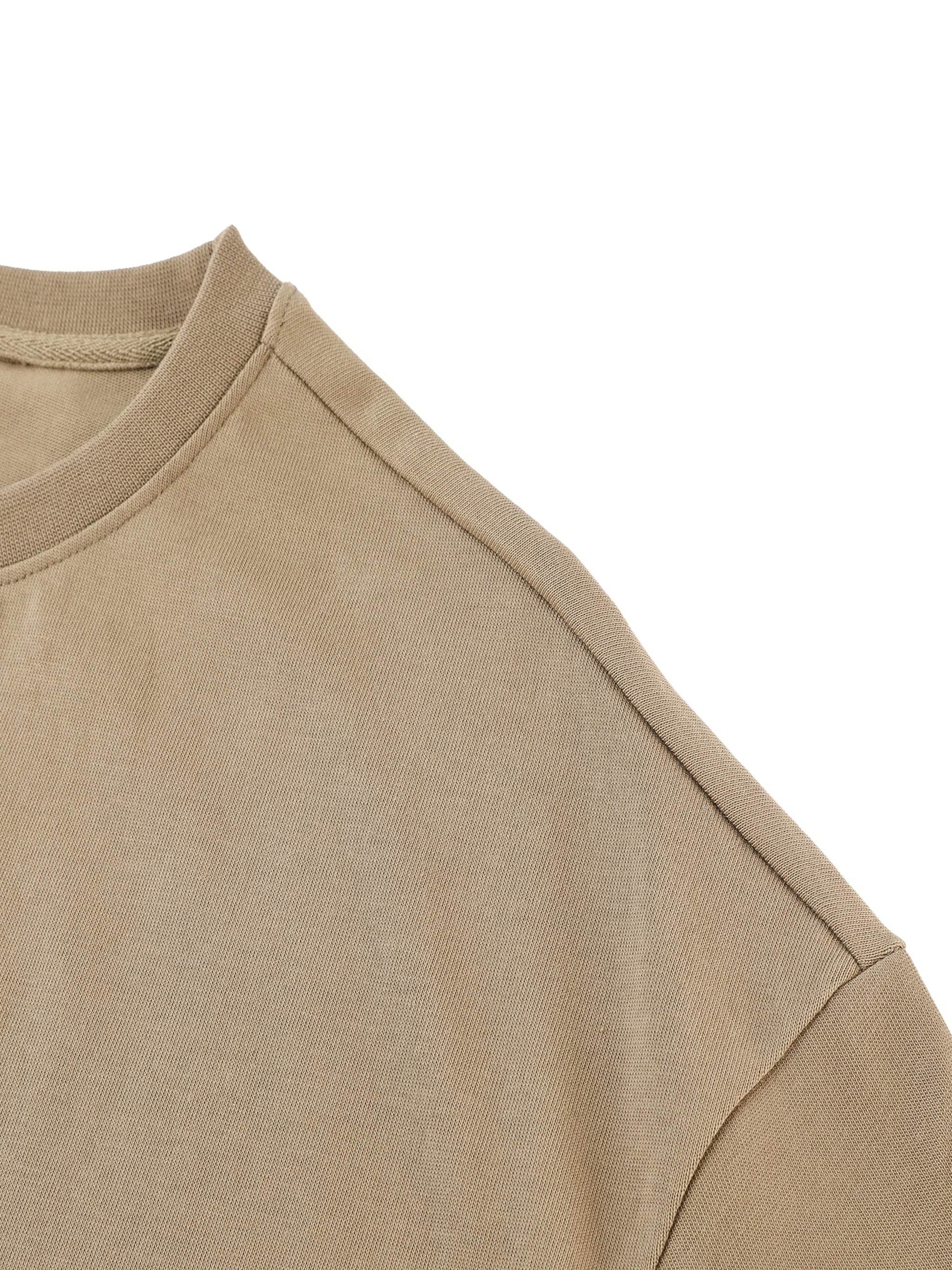 Essential Heavyweight Cotton T-Shirt - Aura Linen
