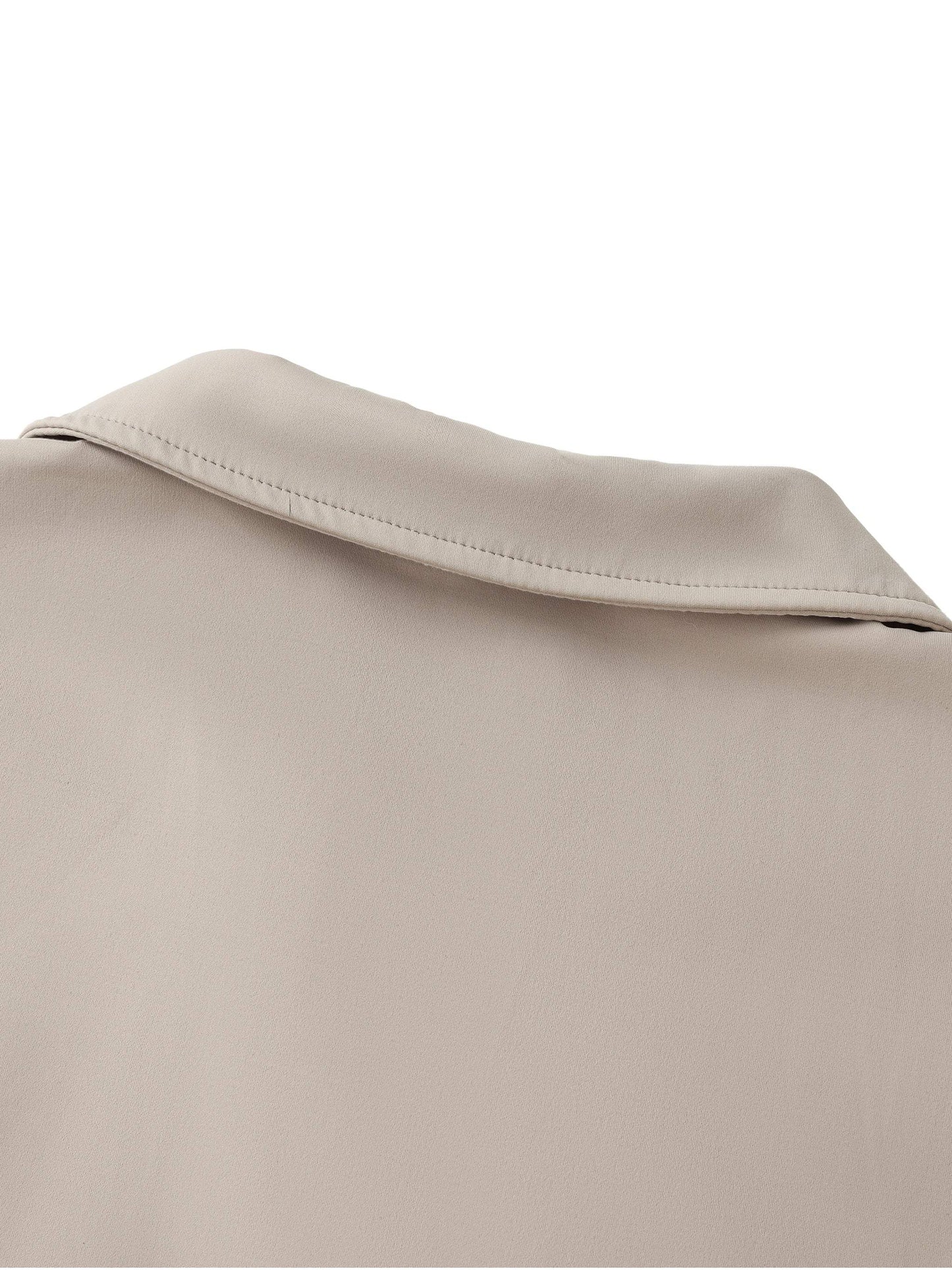 Aura V-Neck Lapel Crop Top – Stylish Women’s Street & Athleisure Tee