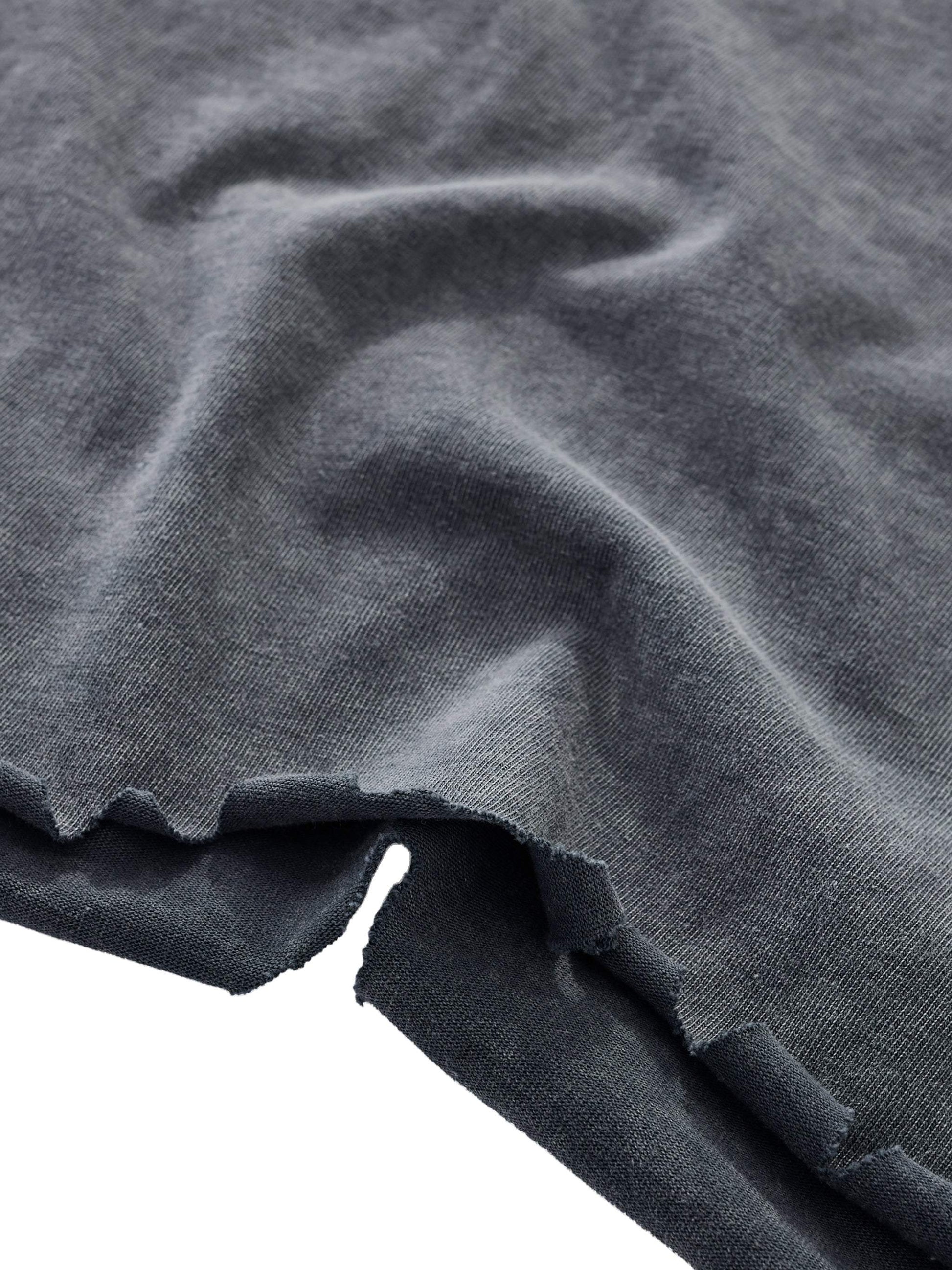 Angel Aura Snow Wash Raw-Hem Boxy T-shirt - Aura Linen