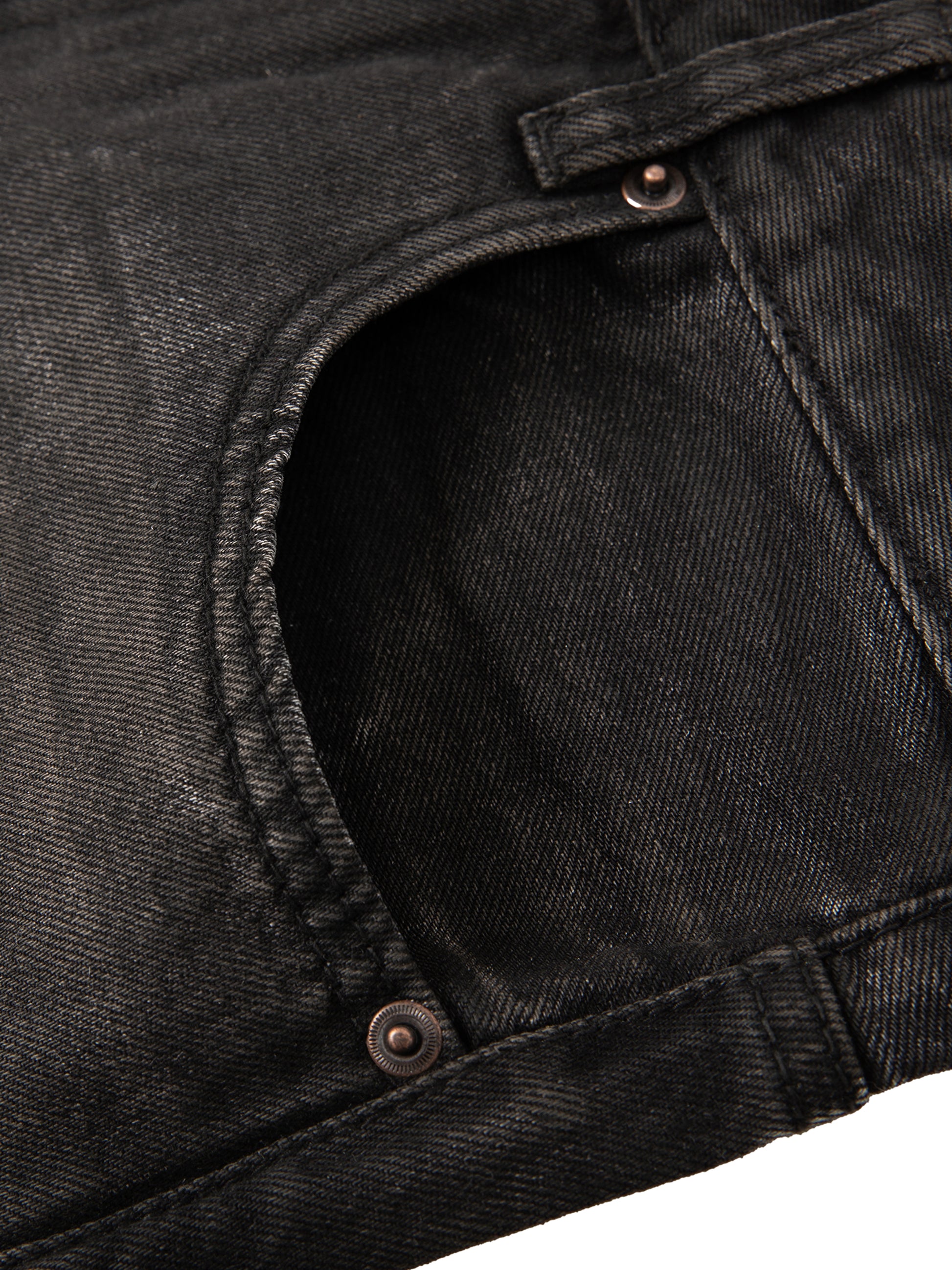 Vintage Wash Heavyweight Denim Jeans - Aura Linen